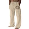 Puimentiua Men's Cotton Linen Pants